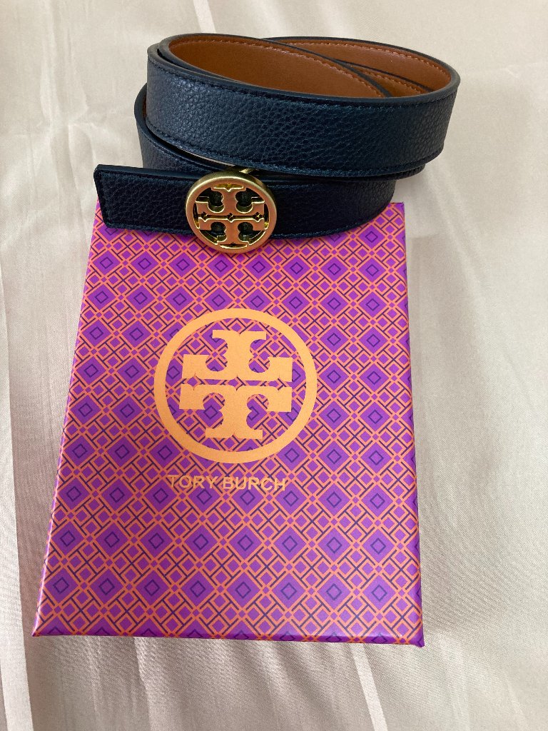 Tory Burch Women's Logo Belt - Black - S
